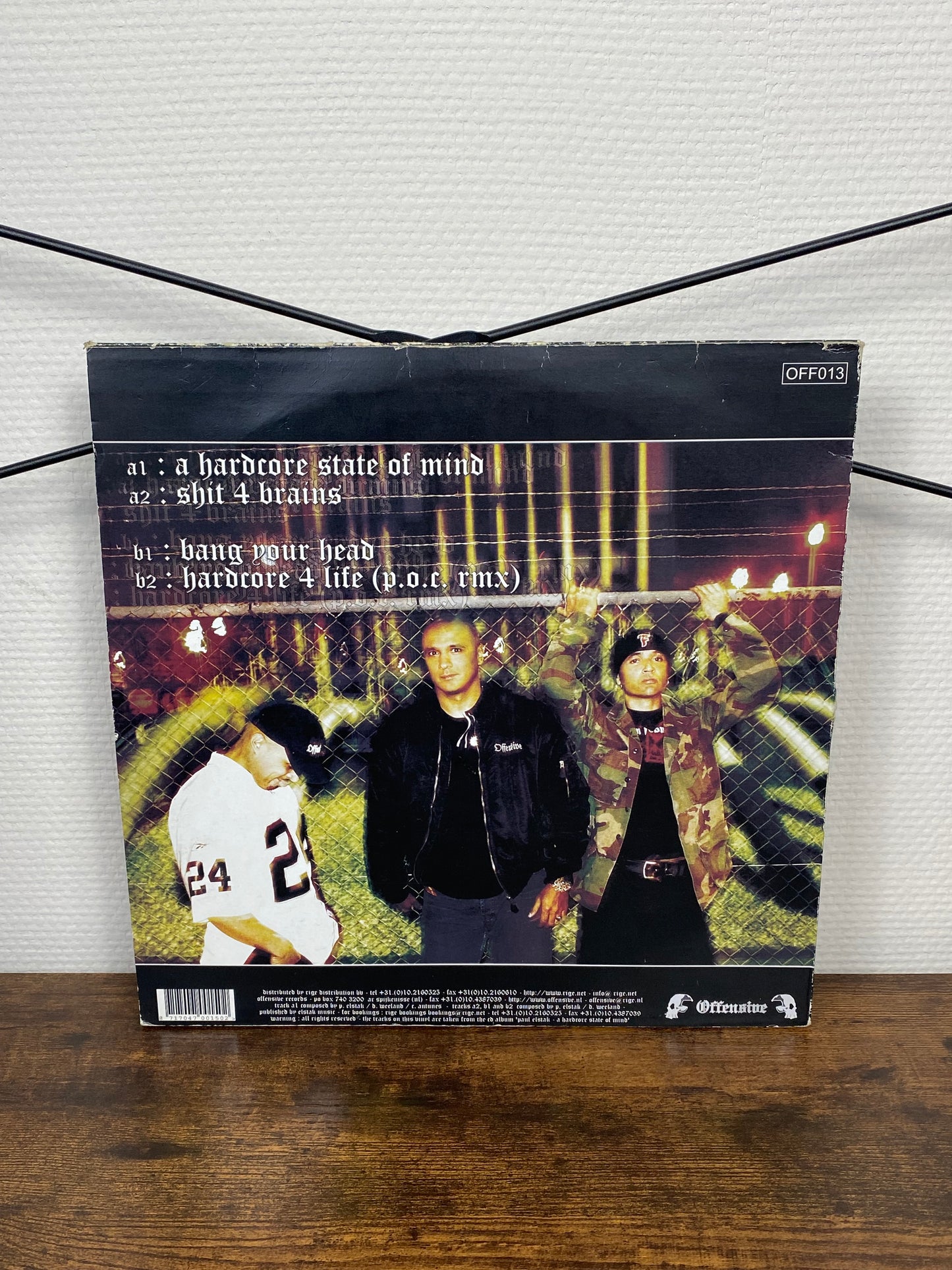 (2003) Paul Elstak & Firestone Feat. MC Ruffian – A Hardcore State Of Mind (Vinyl)