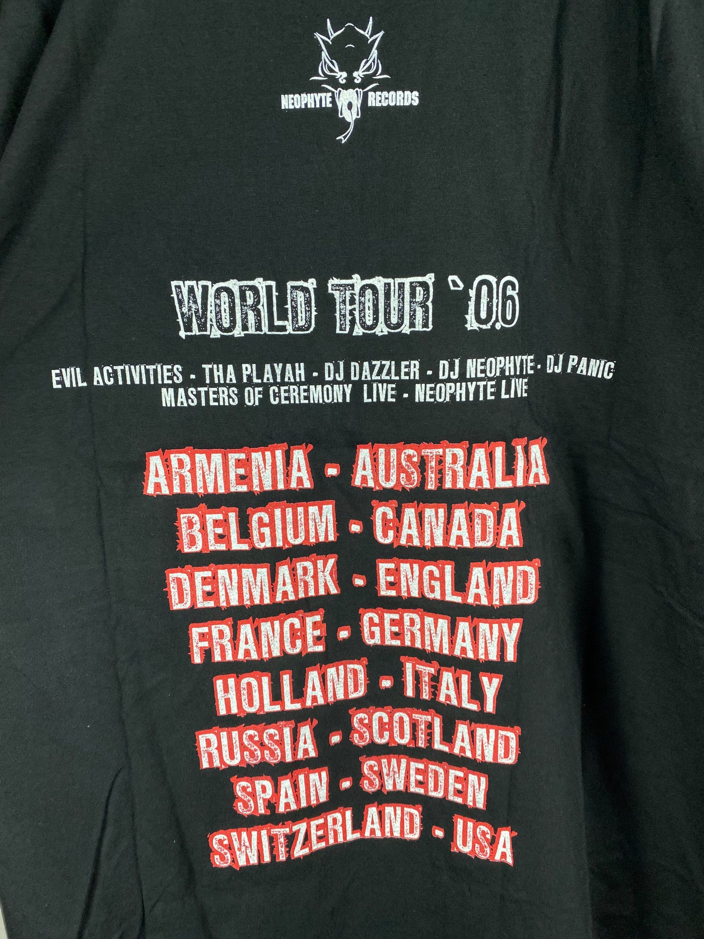 Neophyte World Tour 2006 t-shirt - Size XXL