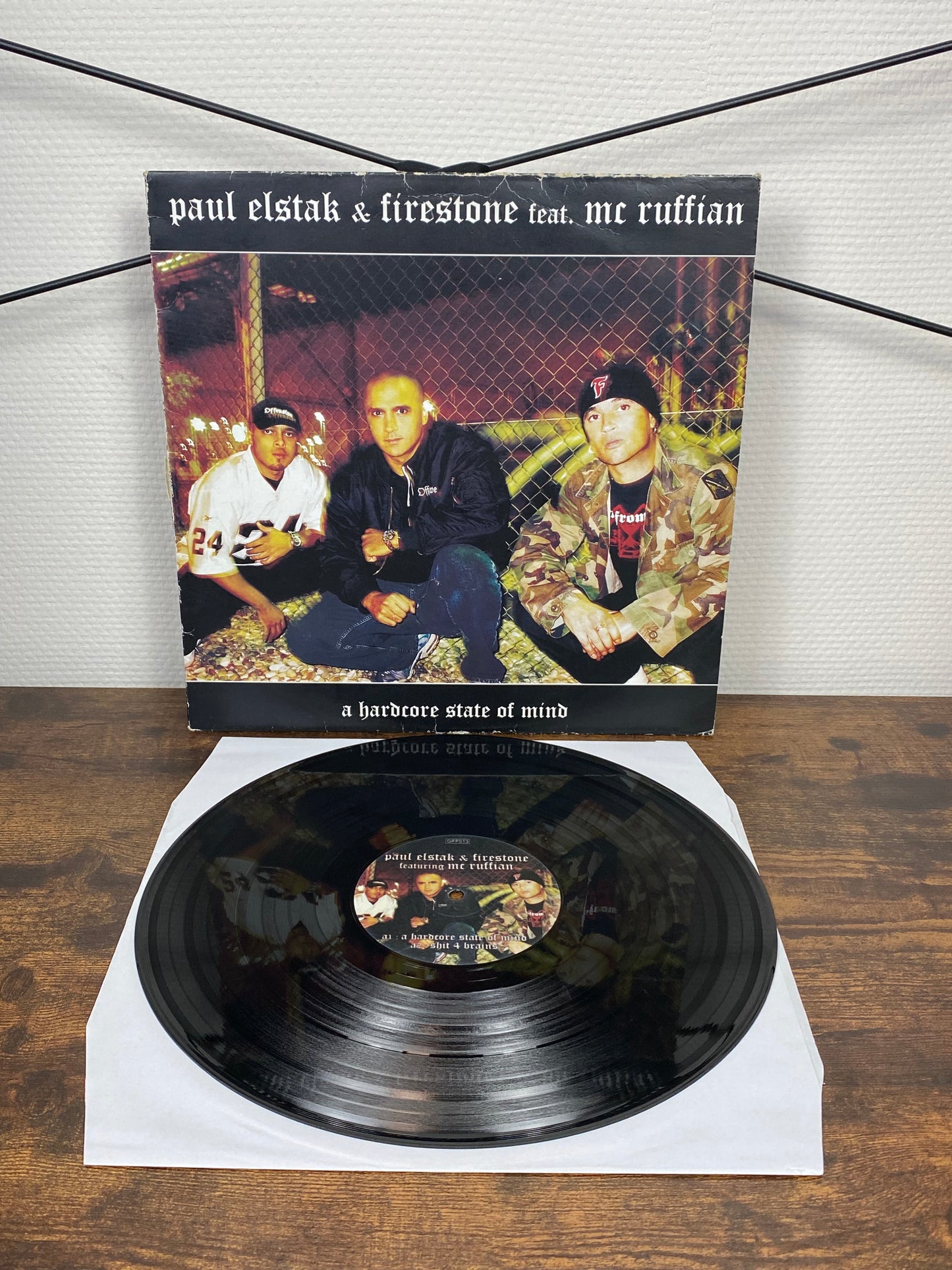 (2003) Paul Elstak & Firestone Feat. MC Ruffian – A Hardcore State Of Mind (Vinyl)