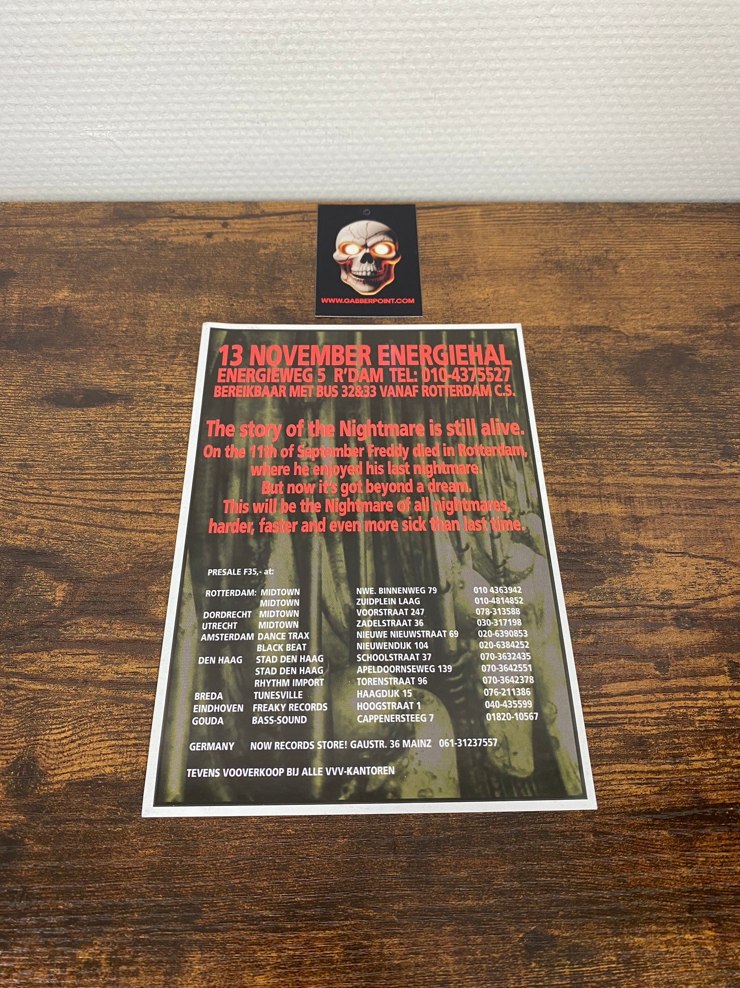 A Nightmare In Rotterdam Part 3 (1993) - Flyer
