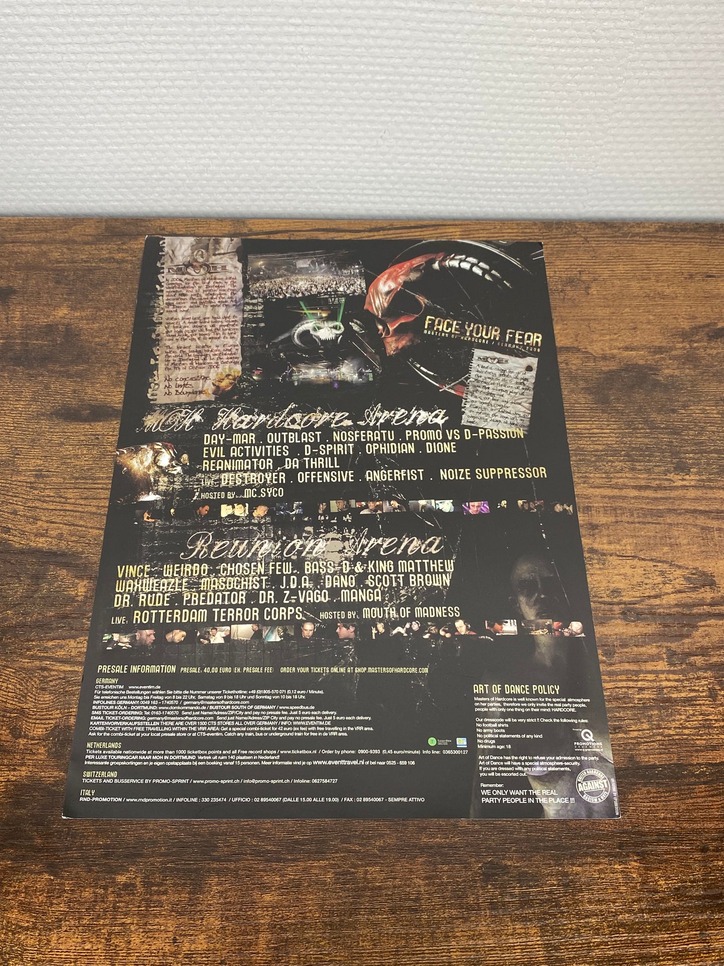 (2006) Masters Of Hardcore Flyer