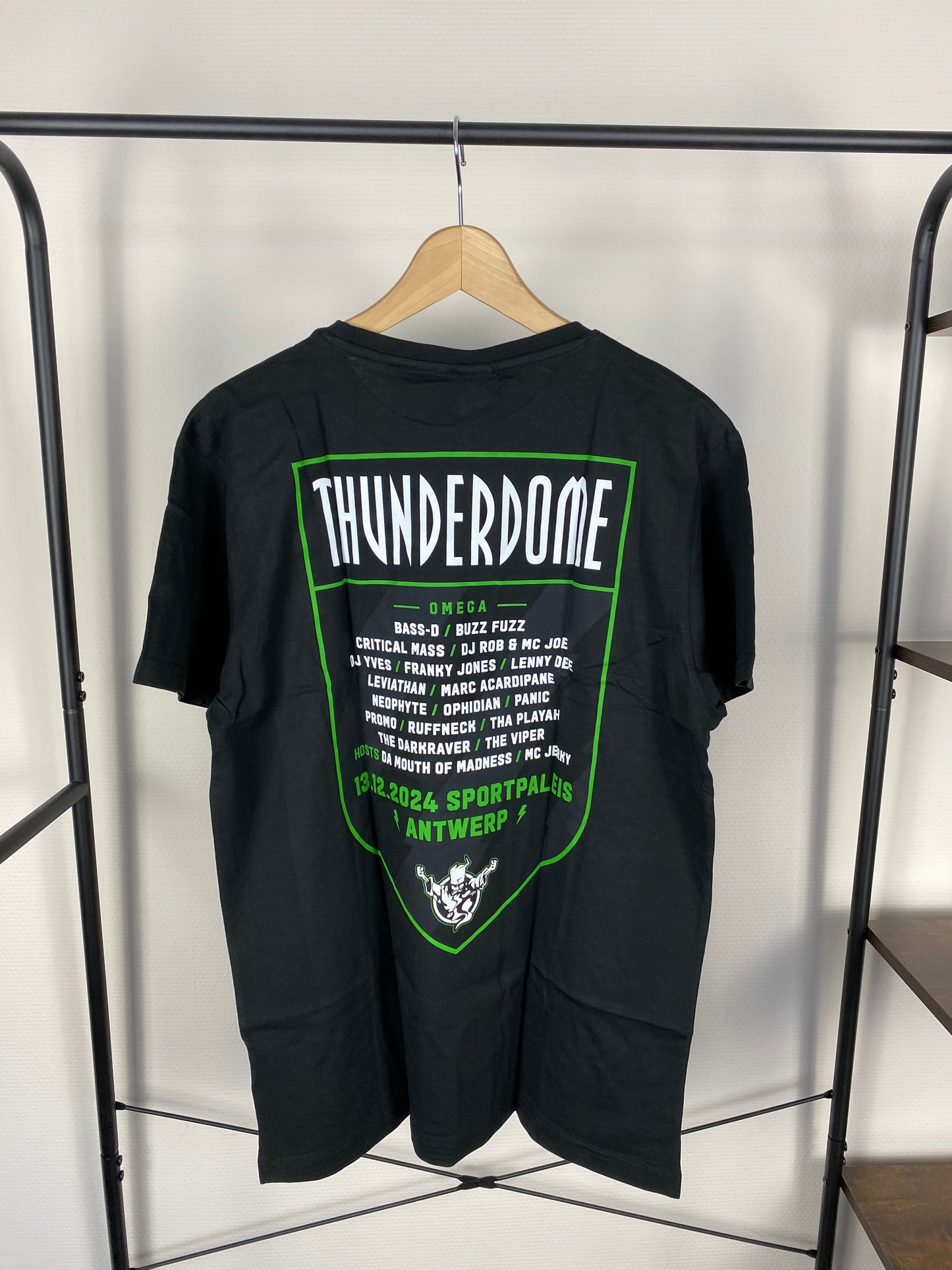 Thunderdome 2024 line-up t-shirt - Size L