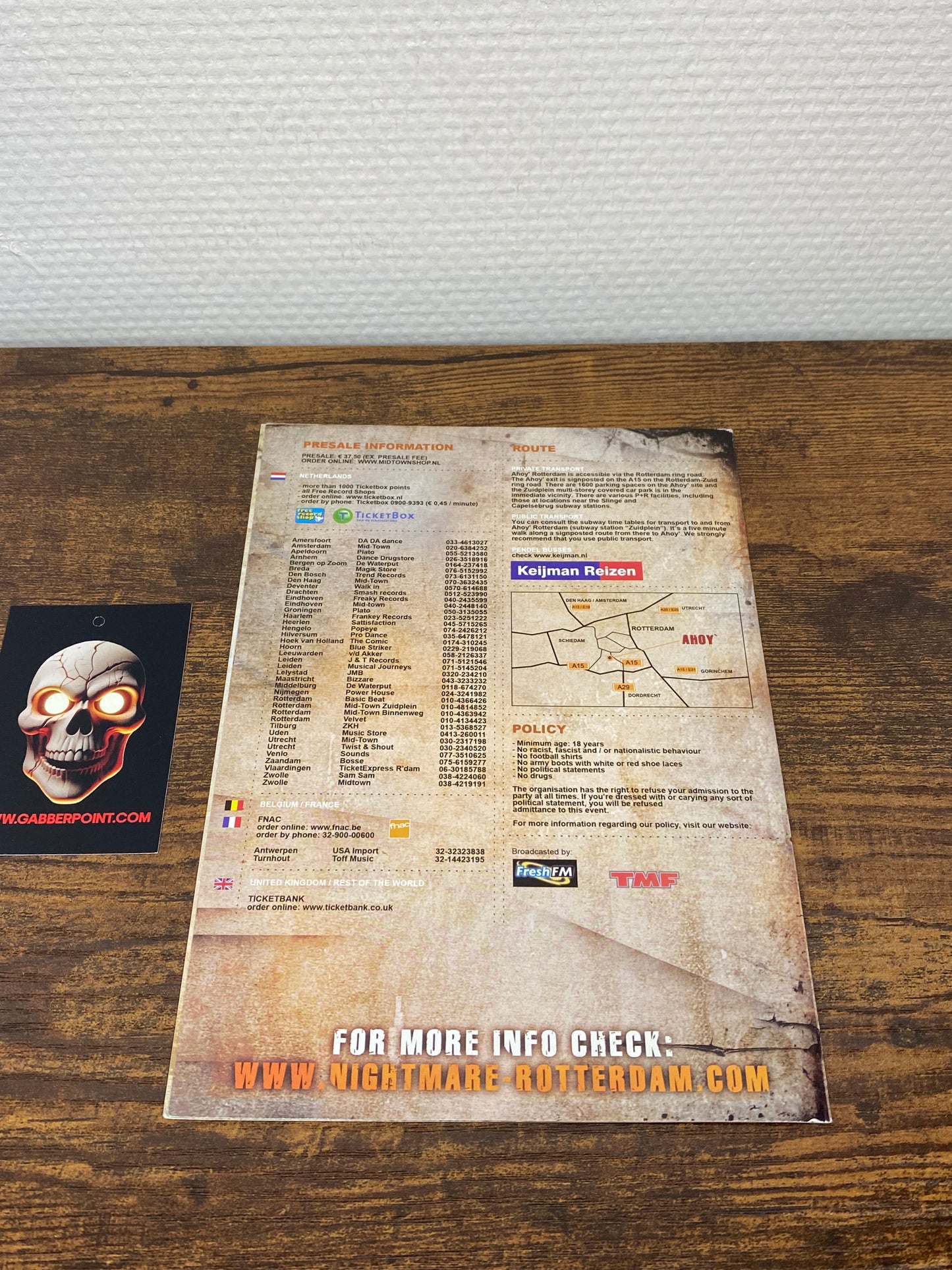 A Nightmare In Rotterdam (2005) - Flyer