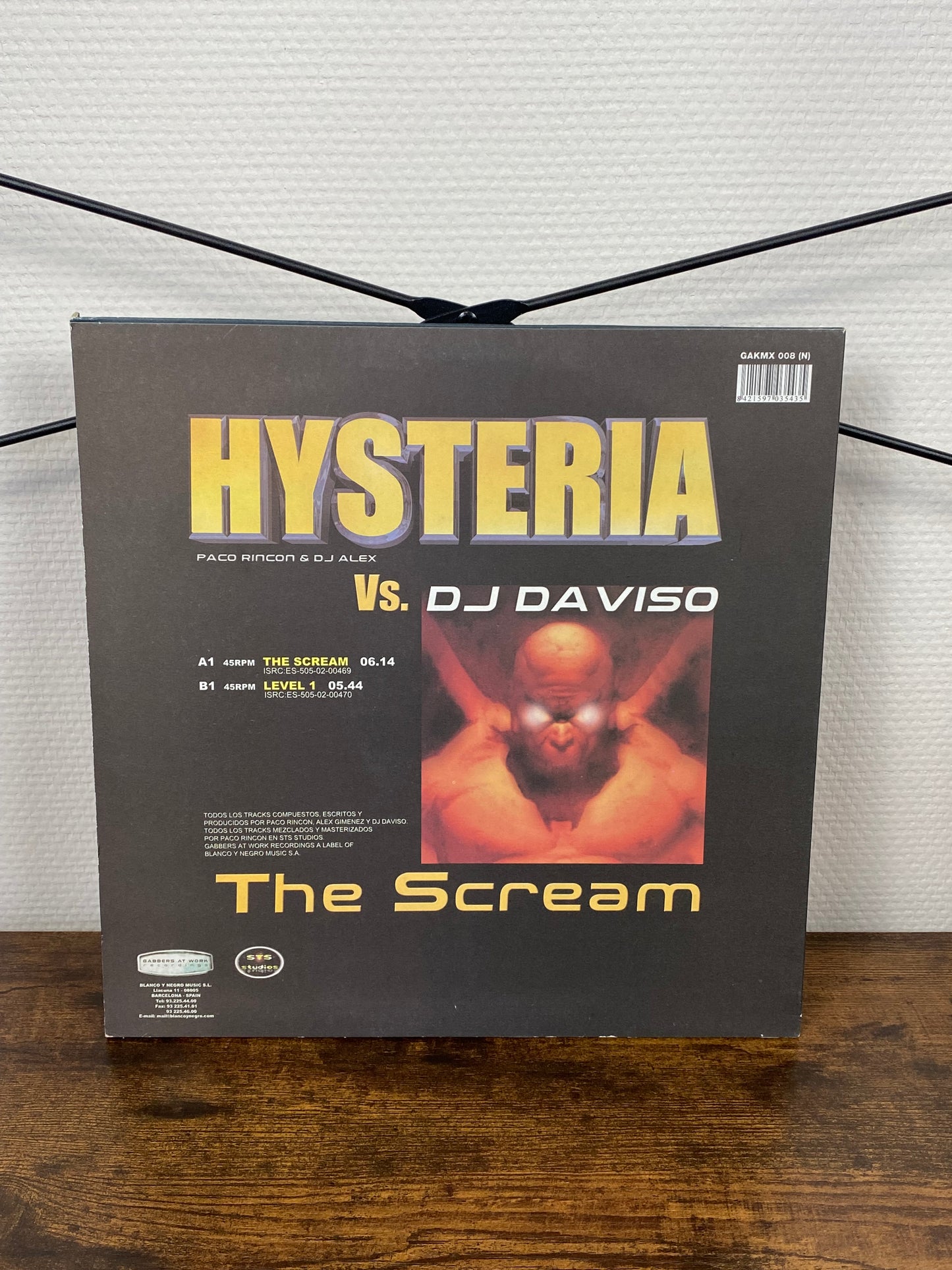 Hysteria vs. DJ Daviso – The Scream (Vinyl)
