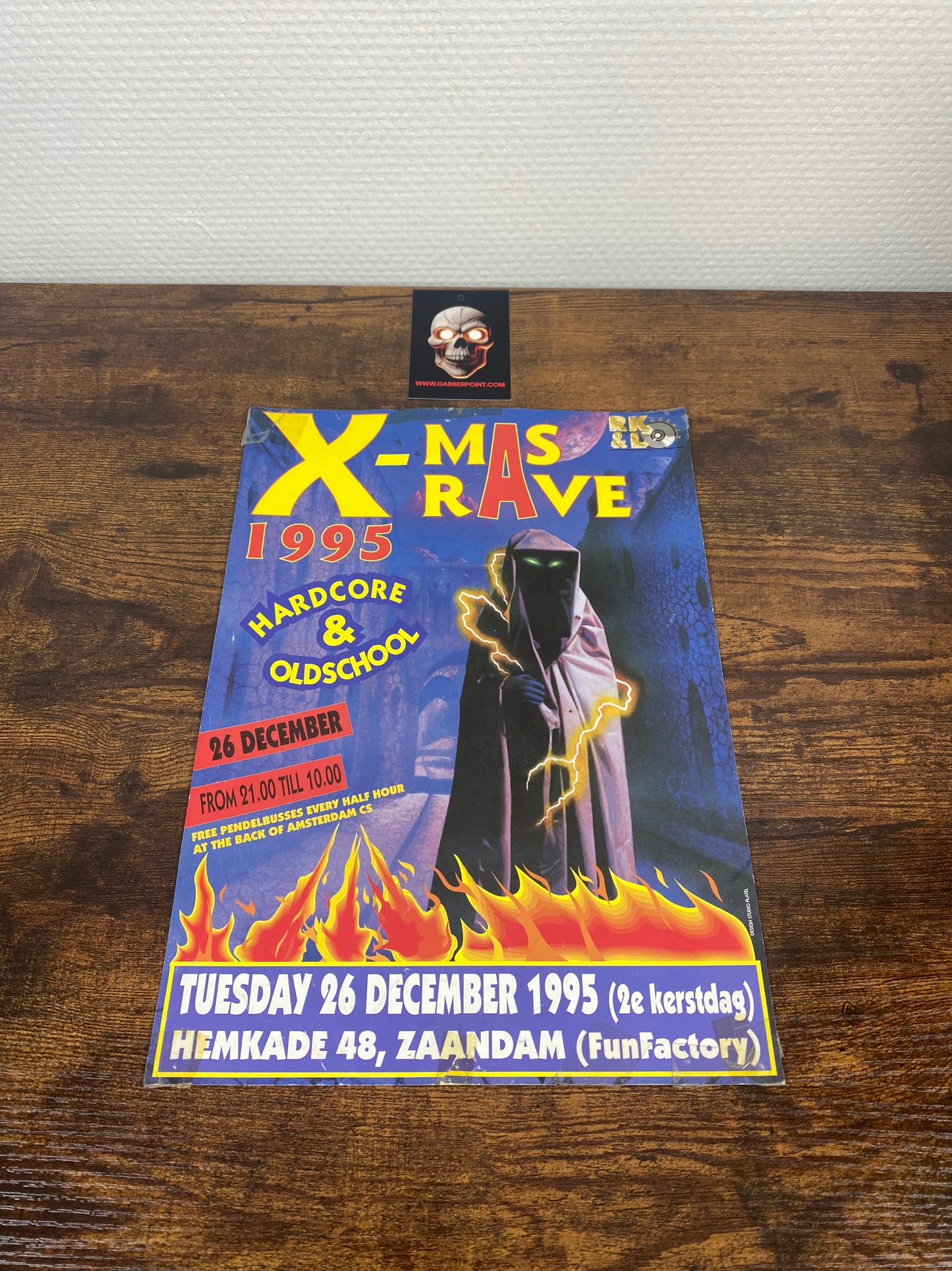 X-Mas Rave · Hardcore e Oldschool (1995) - Volantino