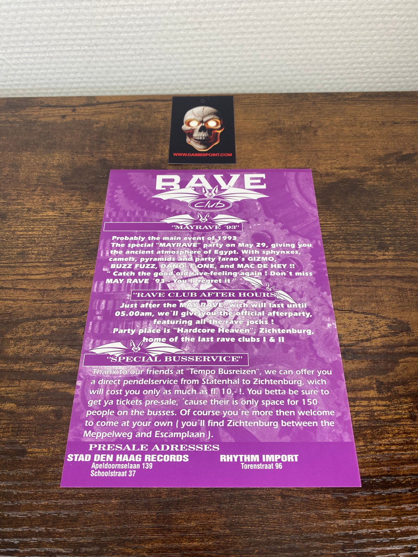 Rave Club 1993 - Volantino