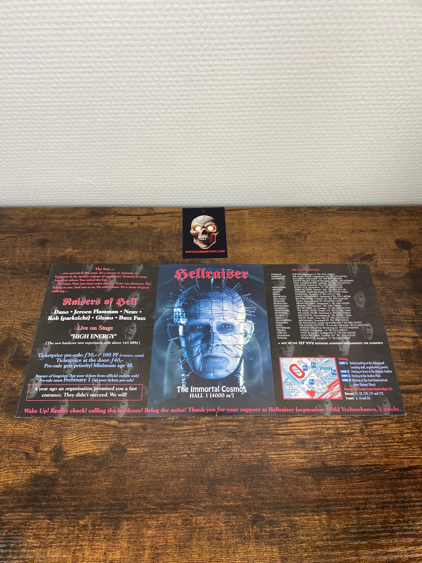 Evento Hellraiser · The Immortal Cosmos (1993) - Volantino