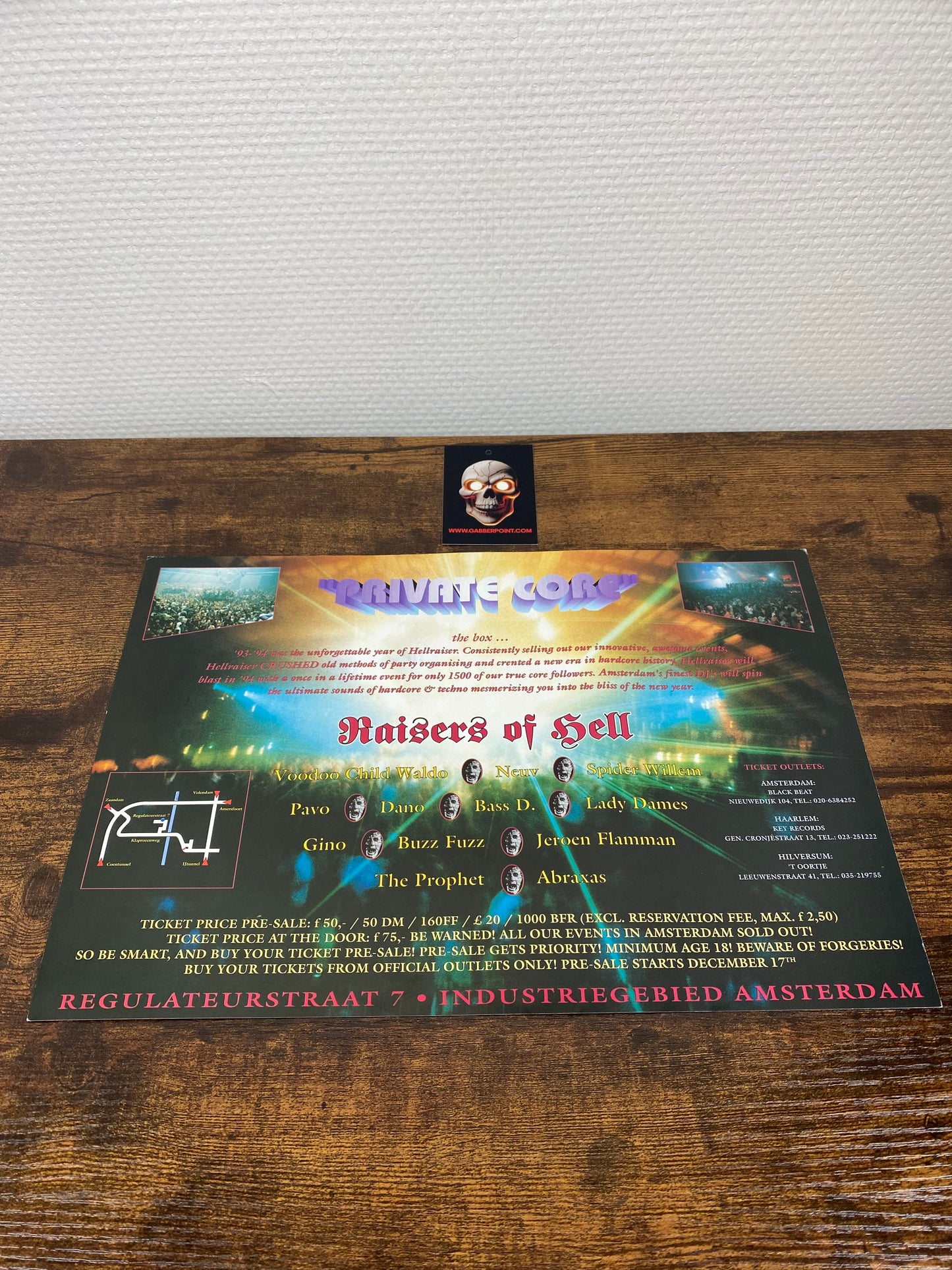 Evento Hellraiser '93/94 - Volantino
