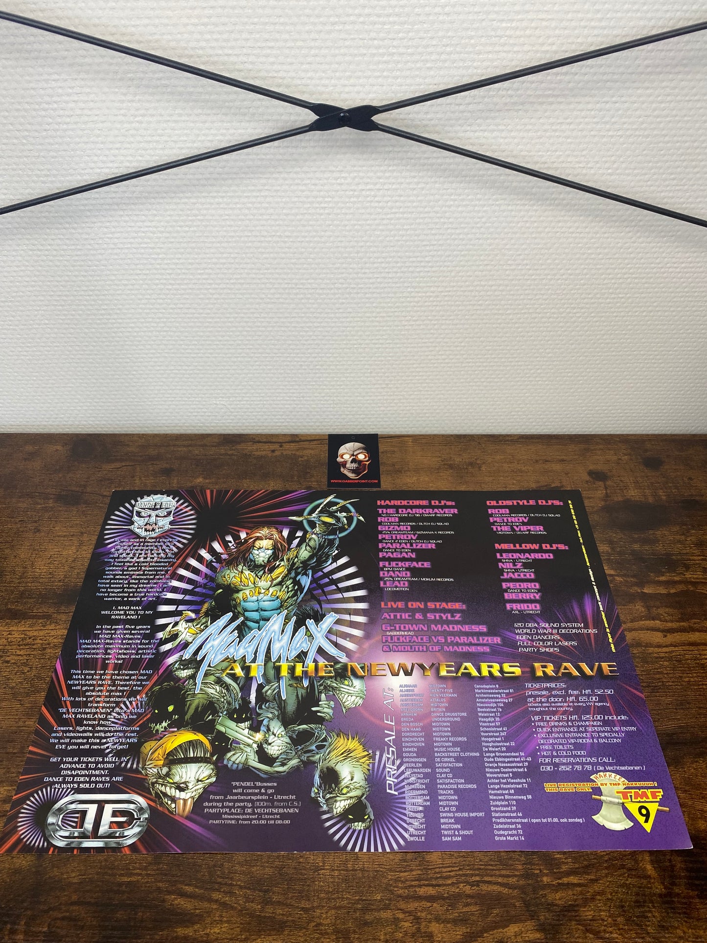 Mad Max al New Years Rave - Dance 2 Eden (1997) - Big Flyer