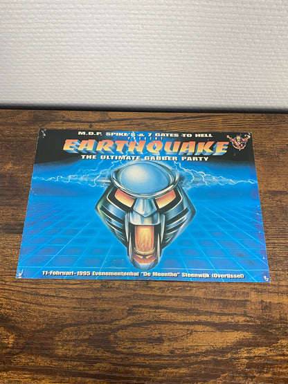 (1995) Earthquake - The Ultimate Gabber Party Flyer