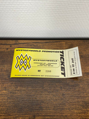 (1997) Mysteryworld Promotion Ticket (Unused Ticket)