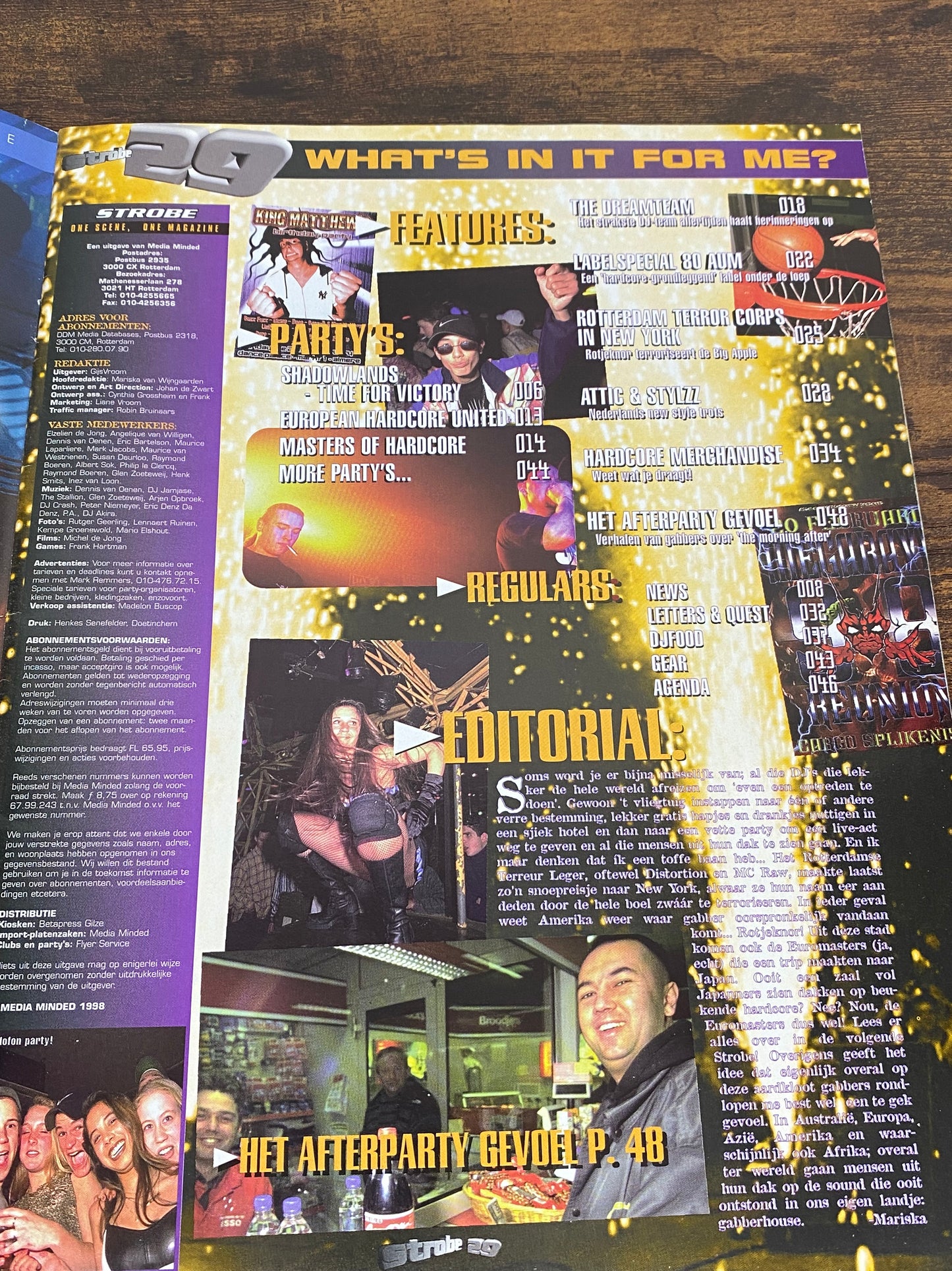 (1998) Strobe Magazine 29 (With Fix Records Poster)