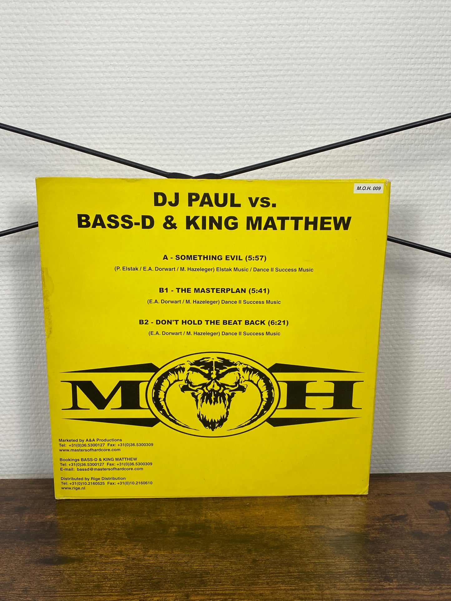 DJ Paul Vs. Bass-D & King Matthew – Something Evil (VINYL)