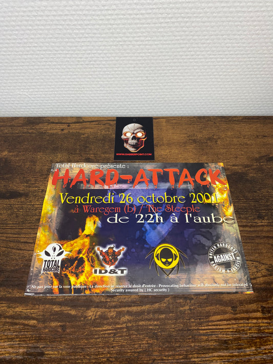 Hard Attack Belgio (2001) - Volantino