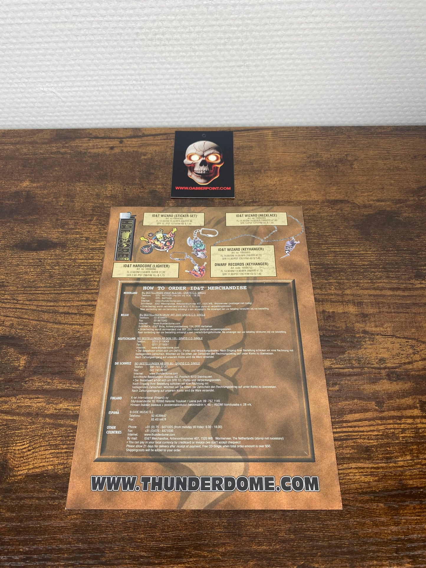 90s ID&T Merchandise - Booklet Flyer