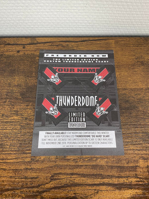 Thunderdome Photo Voucher + Custom Thunderdome Scarf Release (Flyer)