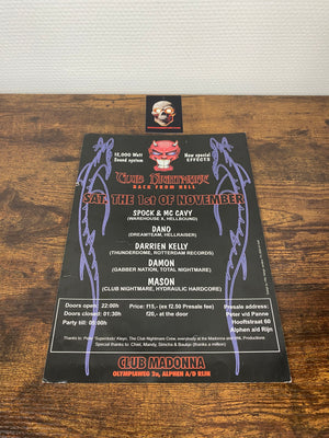 Club Nightmare Back From Hell (1997) - Volantino