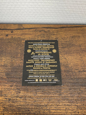 (2000) Multigroove · Legends live on stage (Small Flyer)