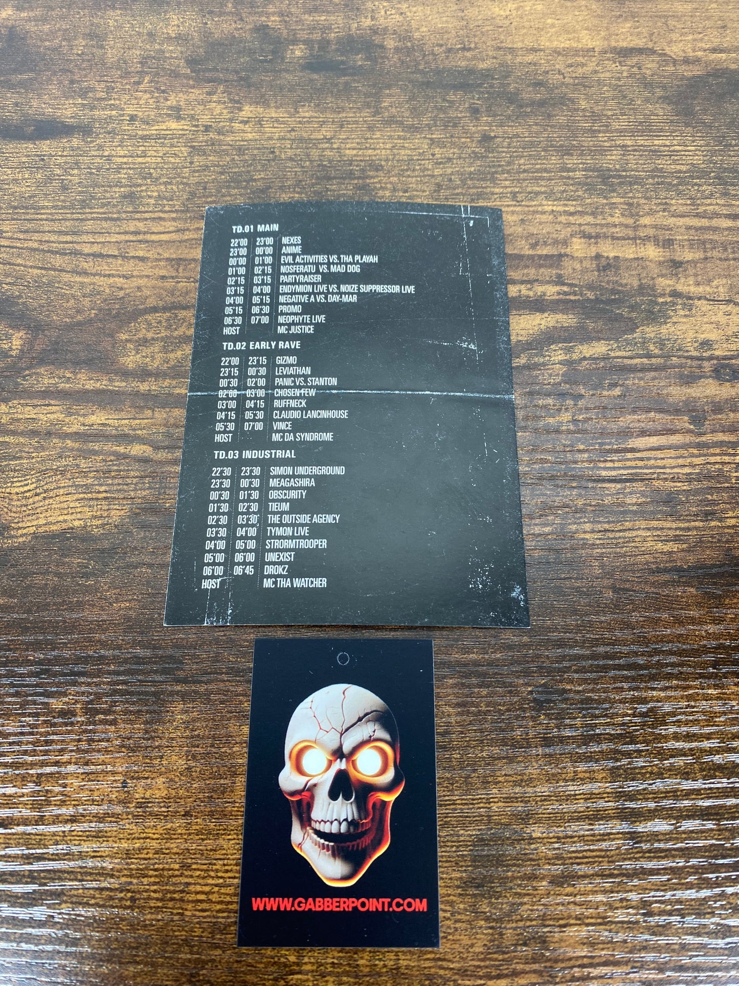 Thunderdome 2009 Booklet (Foorplan and Timetable)