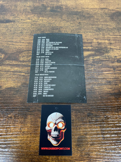 Thunderdome 2009 Booklet (Foorplan and Timetable)