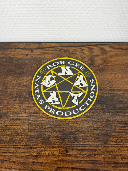 Rob Gee 'Natas Productions' x 100%Hardcore Coaster (Beer Mat)