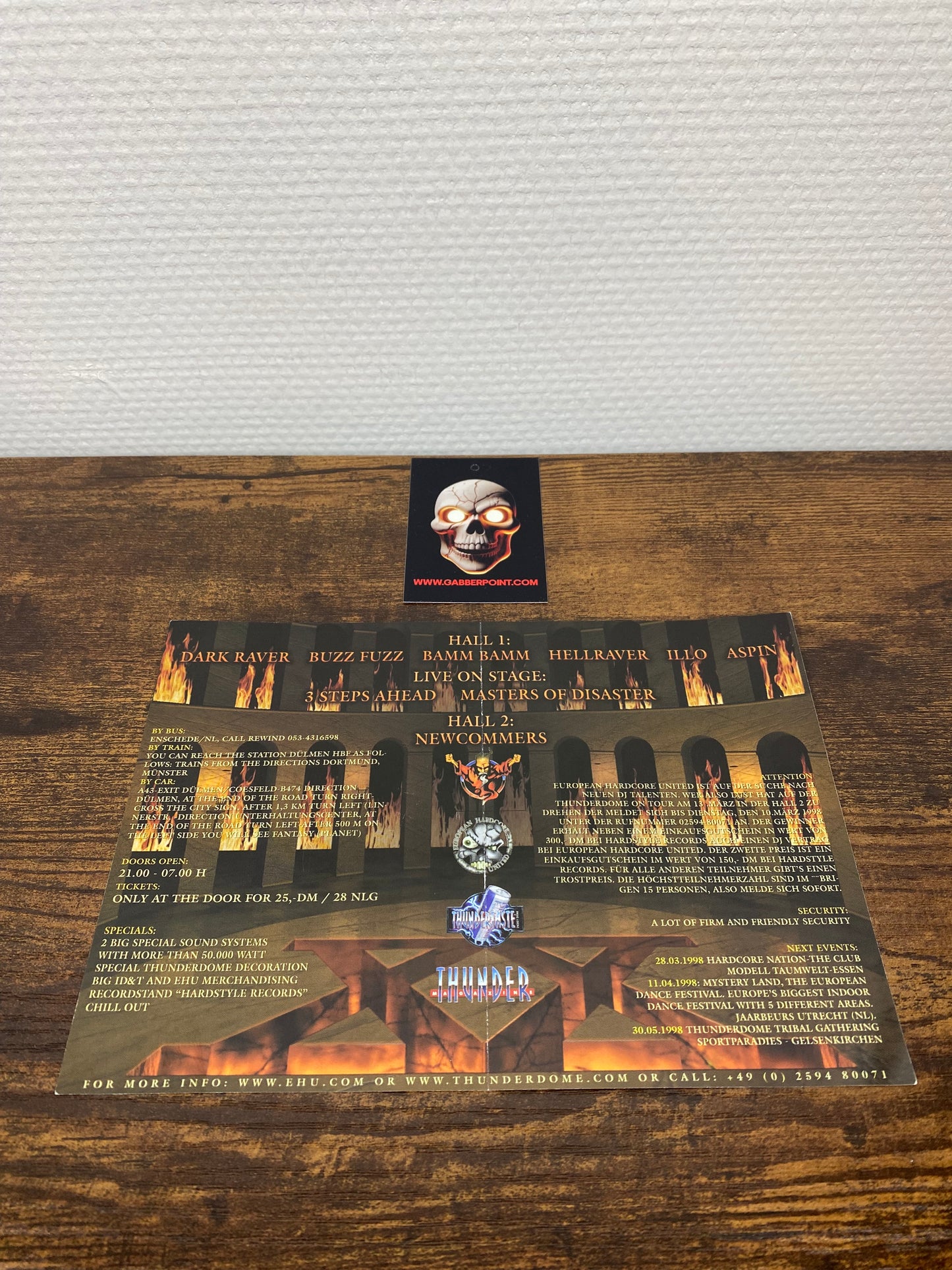 Thunderdome on Tour (1998) - Flyer