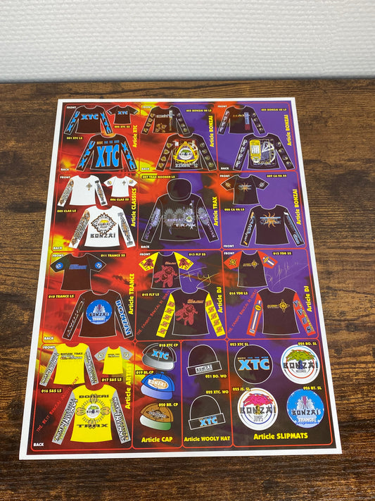(1990s) Bonzai Records Merchandise Flyer