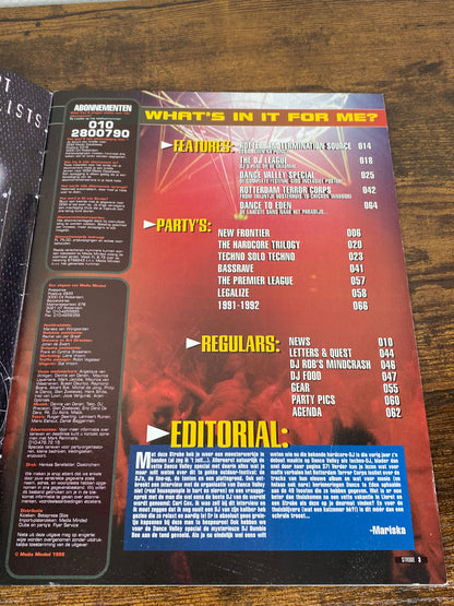 (1998) Strobe Magazine 33 (With Dance Valley '98 Poster)