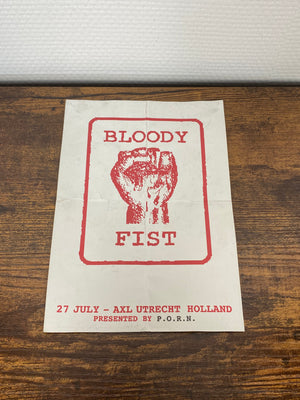(2001) Bloody Fist 'Records Party' Flyer