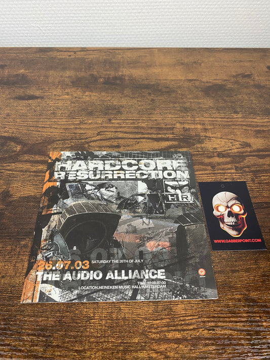 Hardcore Resurrection 2003 (The Audio Alliance) - Volantino / Opuscolo