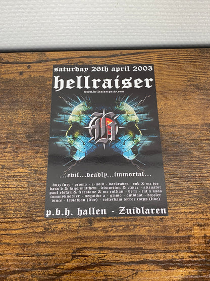 (2003) Hellraiser & Megarave - 10 Years (Flyer)