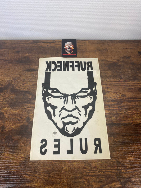 Ruffneck Rules window sticker