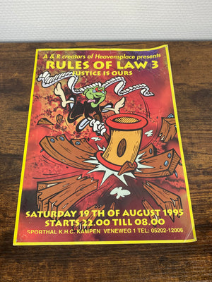 (1995) Rules Of Law 3 · Justice is ours (Flyer)