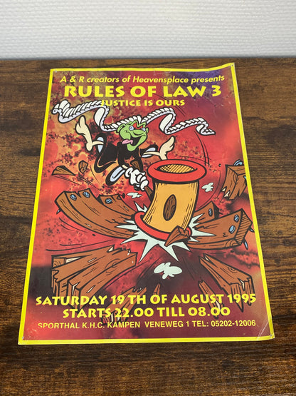 (1995) Rules Of Law 3 · Justice is ours (Flyer)