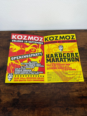 (1997) Kozmoz - Openingparty & Hardcore Marathon (Flyer)