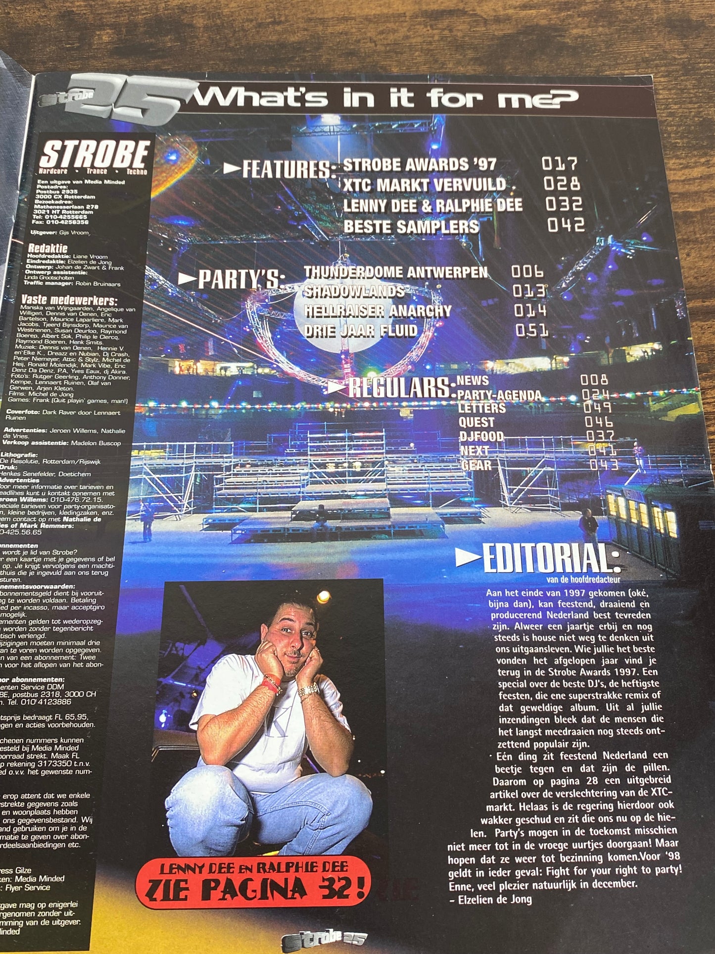 (1997) Strobe Magazine 25 (With Megarave '98 Poster!!)