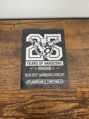 (2017) Thunderdome - 25 Years Of Hardcore (Floorplan & Timetable) - (Flyer)