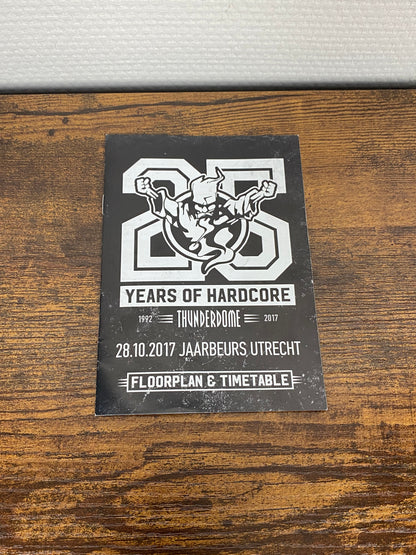 (2017) Thunderdome - 25 Years Of Hardcore (Floorplan & Timetable) - (Flyer)