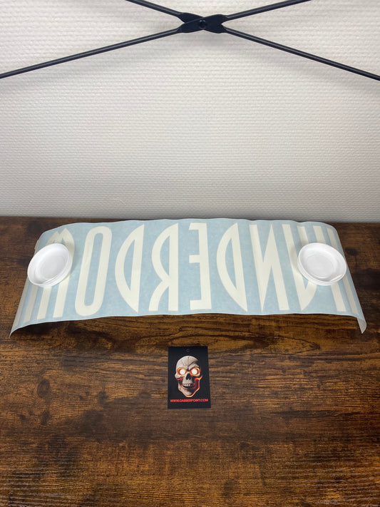 Thunderdome window sticker