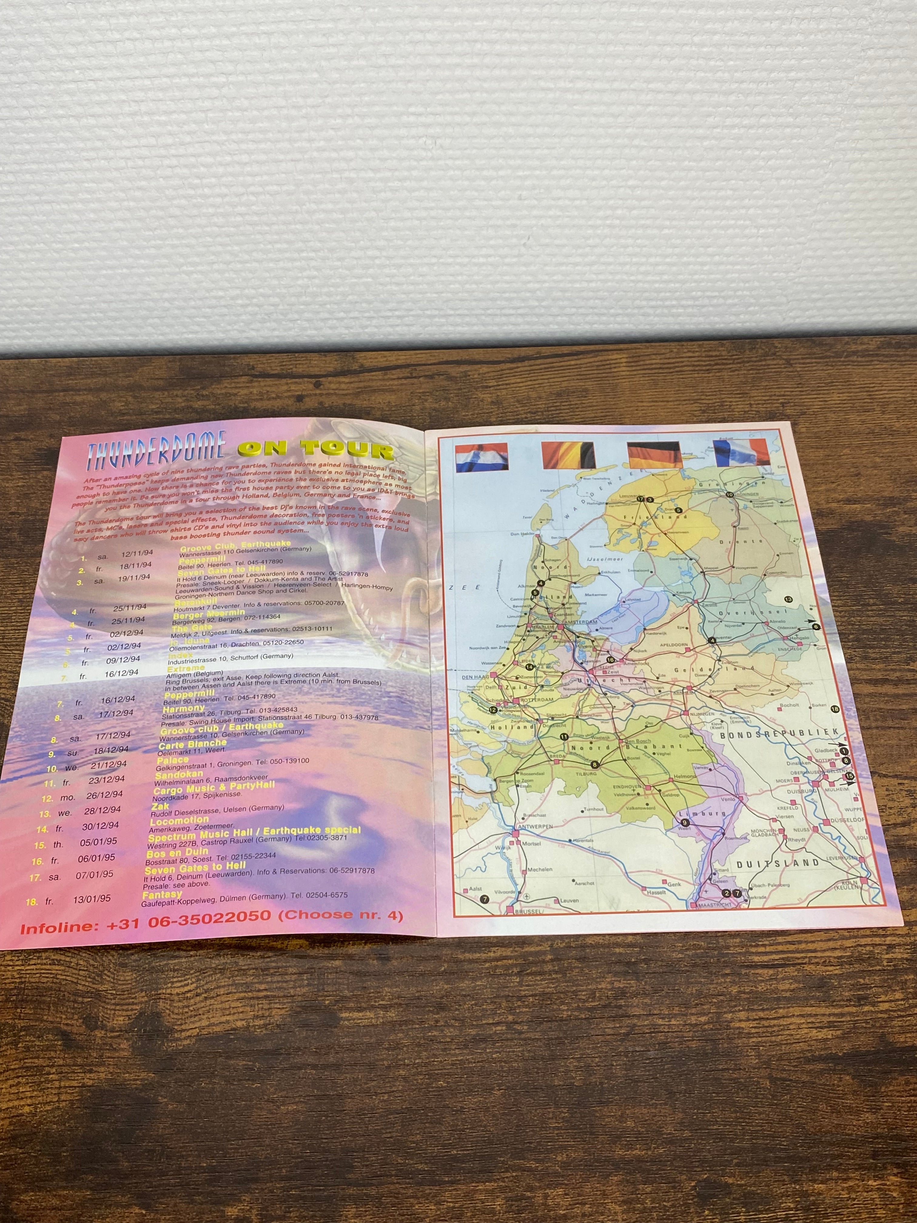 1994) Thunderdome VII On Tour - Injected With Poison Flyer/Booklet