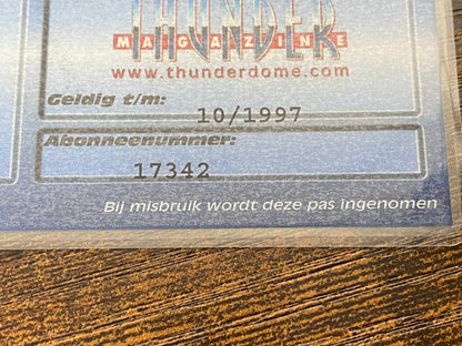 (1997) Thundermagazine Membercard