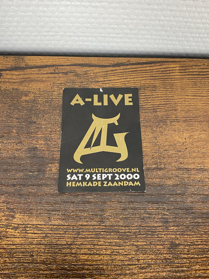 (2000) Multigroove · Legends live on stage (Small Flyer)