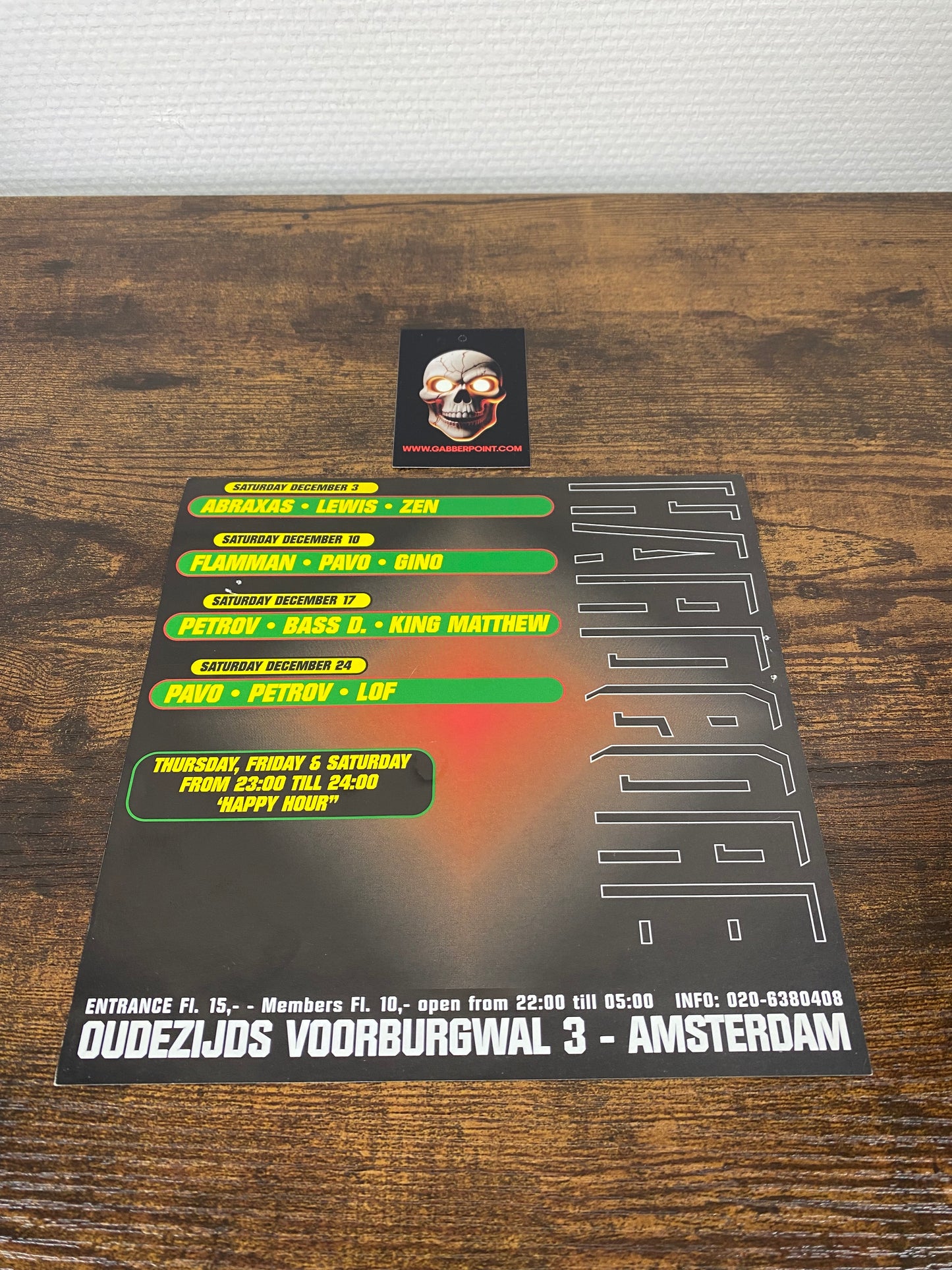 Amnesia saturday’s in december (1994) - Flyer