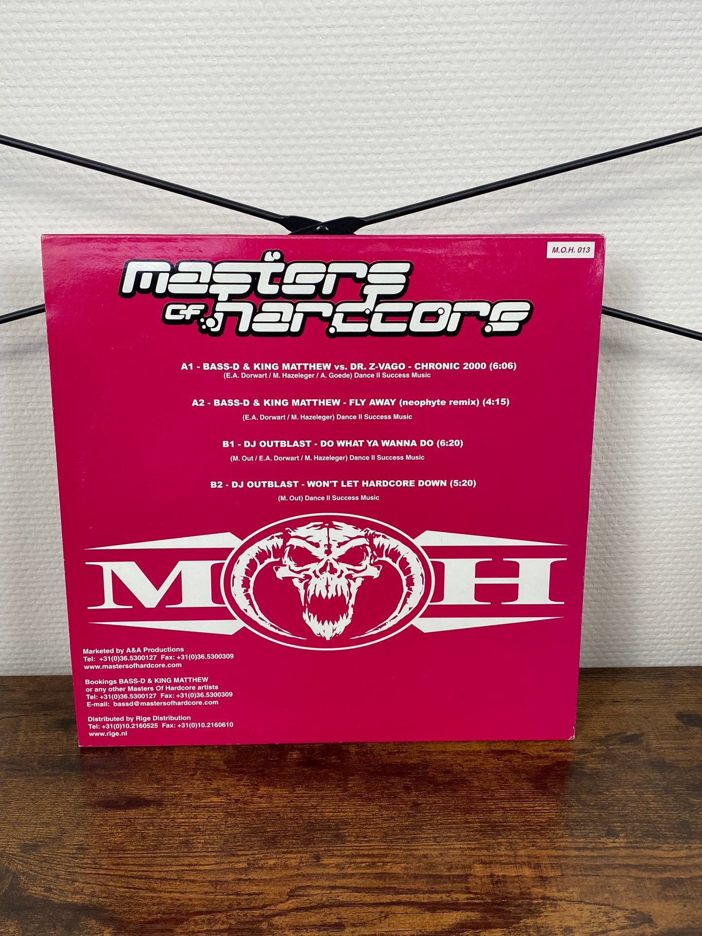 Bass-D & King Matthew - DJ Outblast - Dr Z-Vago – Masters Of Hardcore (Vinyl)