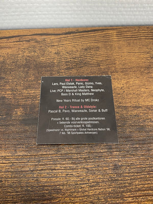 (1997) Speedrazor vs Nightmare · The Ultimate New Years Rave (Small Flyer)