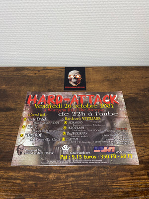 Hard Attack Belgio (2001) - Volantino