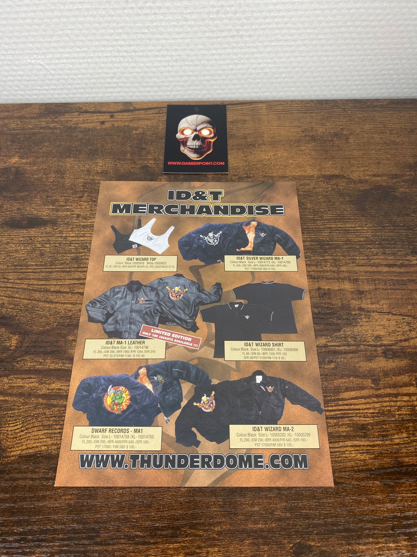 90s ID&T Merchandise - Booklet Flyer