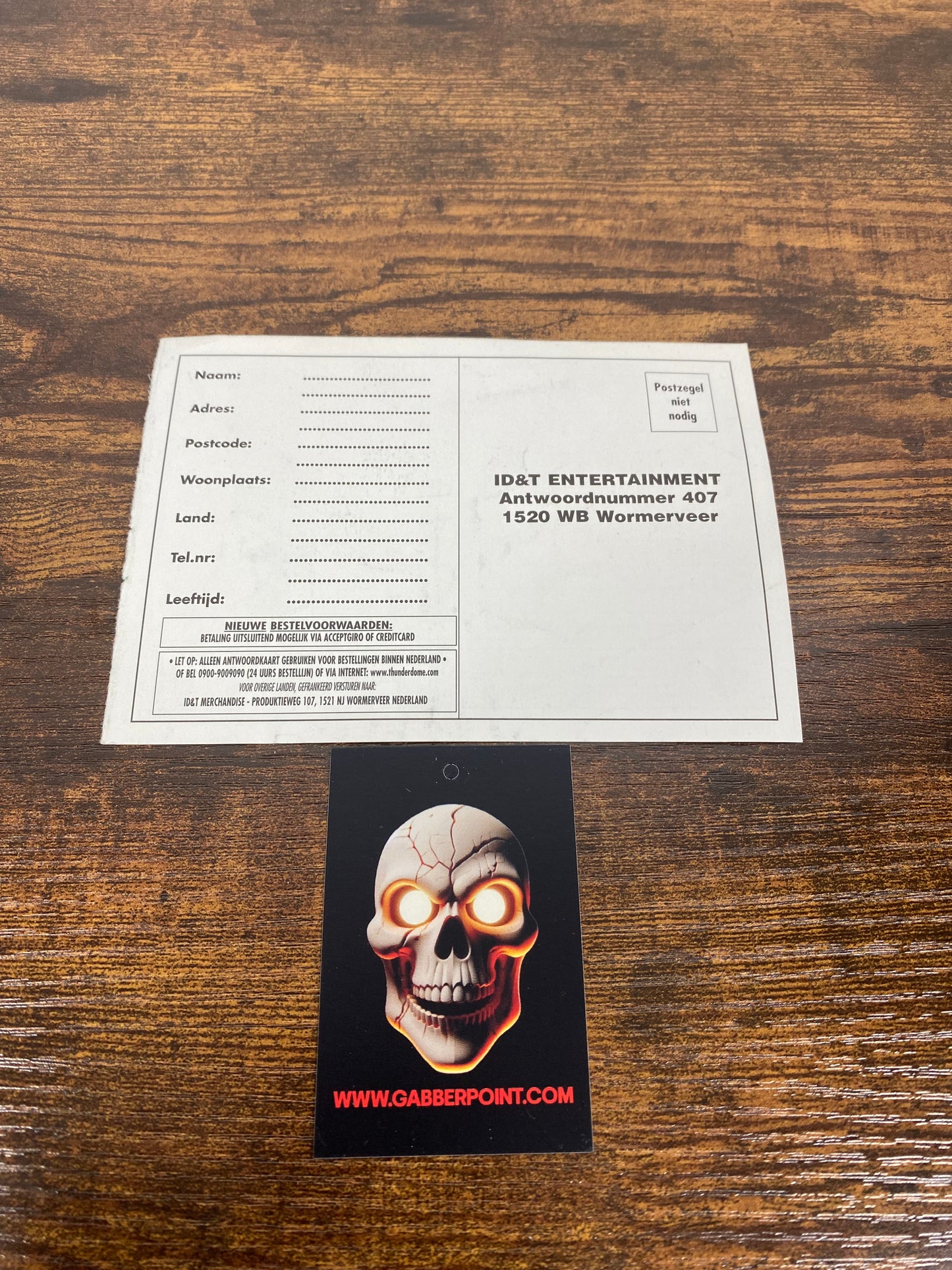 ID&T 1990s - Order Form