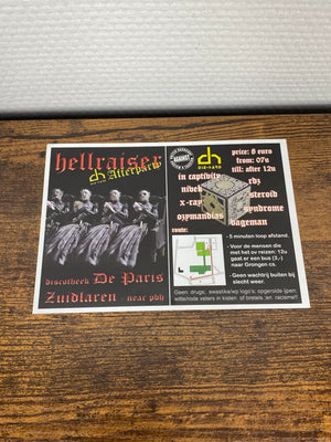 (2005) Hellraiser · Return Of The Legend - Afterparty (Flyer)