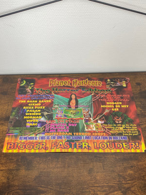 (1997) Rave The City - Planet Hardcore 'The Horror Edition' Flyer